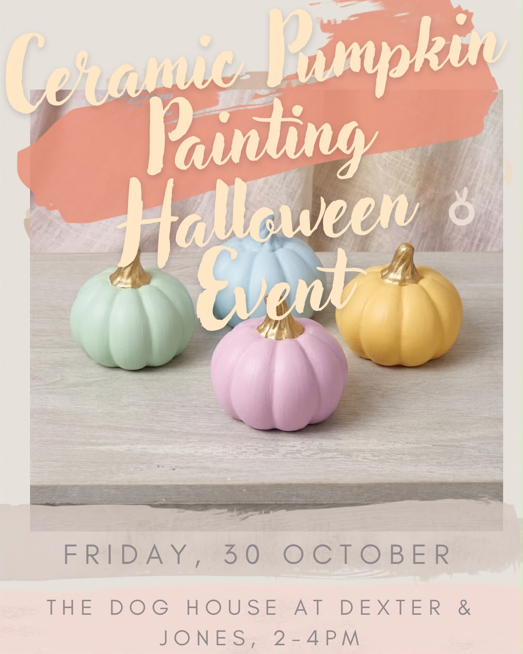 Halloween Special - Ceramic Pumpkin Painting | Friday 30th October | 2-4pm