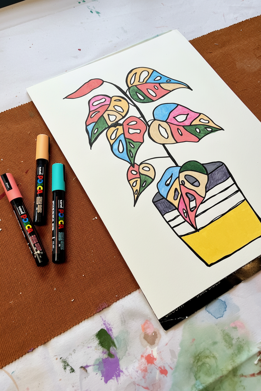 Floral Posca Pen Painting Workshop - June 9th