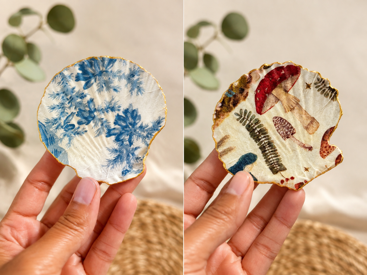 Decoupage Shell Craft Kit