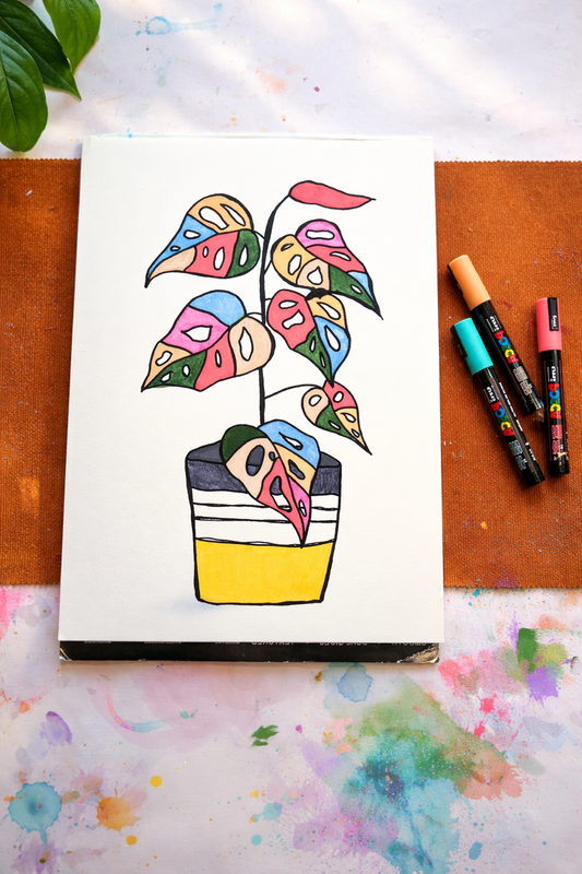 Floral Posca Pen Painting Workshop - June 9th